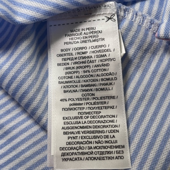 Ralph Lauren Blue and White Striped Pro Fit Polo Shirt sz XL - Picture 6 of 6
